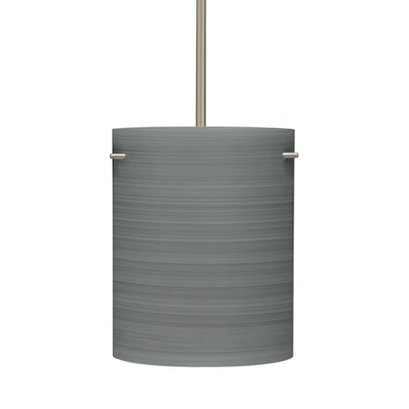 Besa Lighting Tamburo 8 Stem Pendant, Titan, Satin Nickel Finish, 1x100W Incandescent 1TT-4006TN-SN